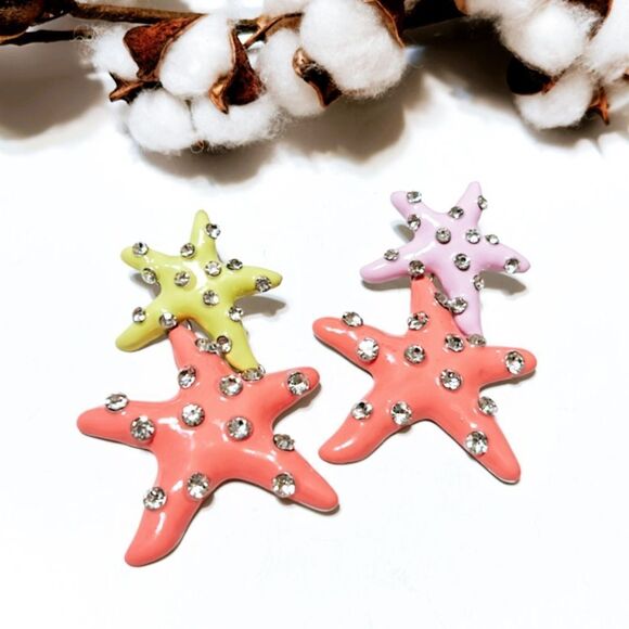 Starfish earrings N127 - Picture 1 of 3